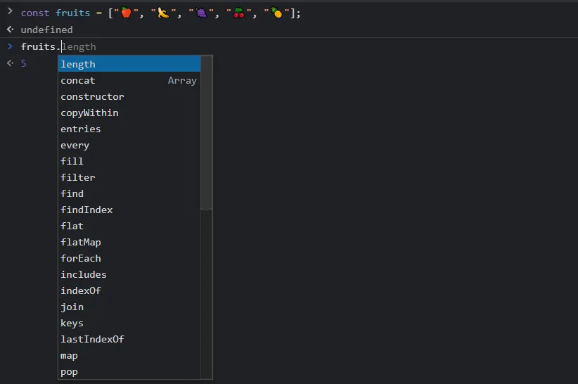 JavaScript Array Properties