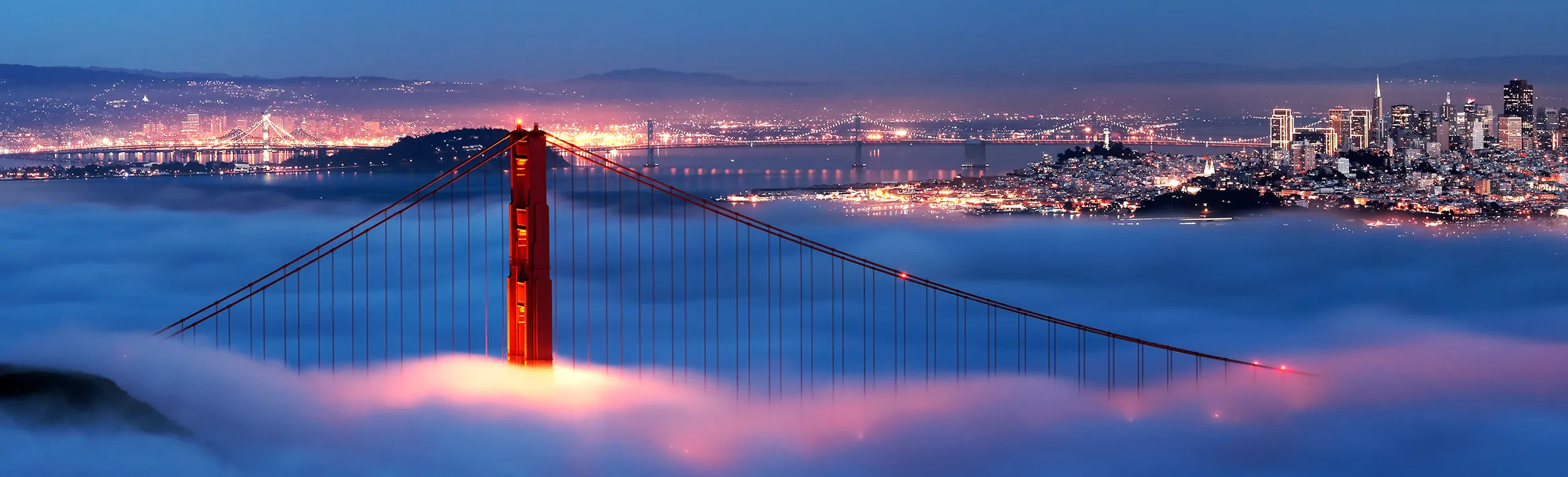 A suspension bridge